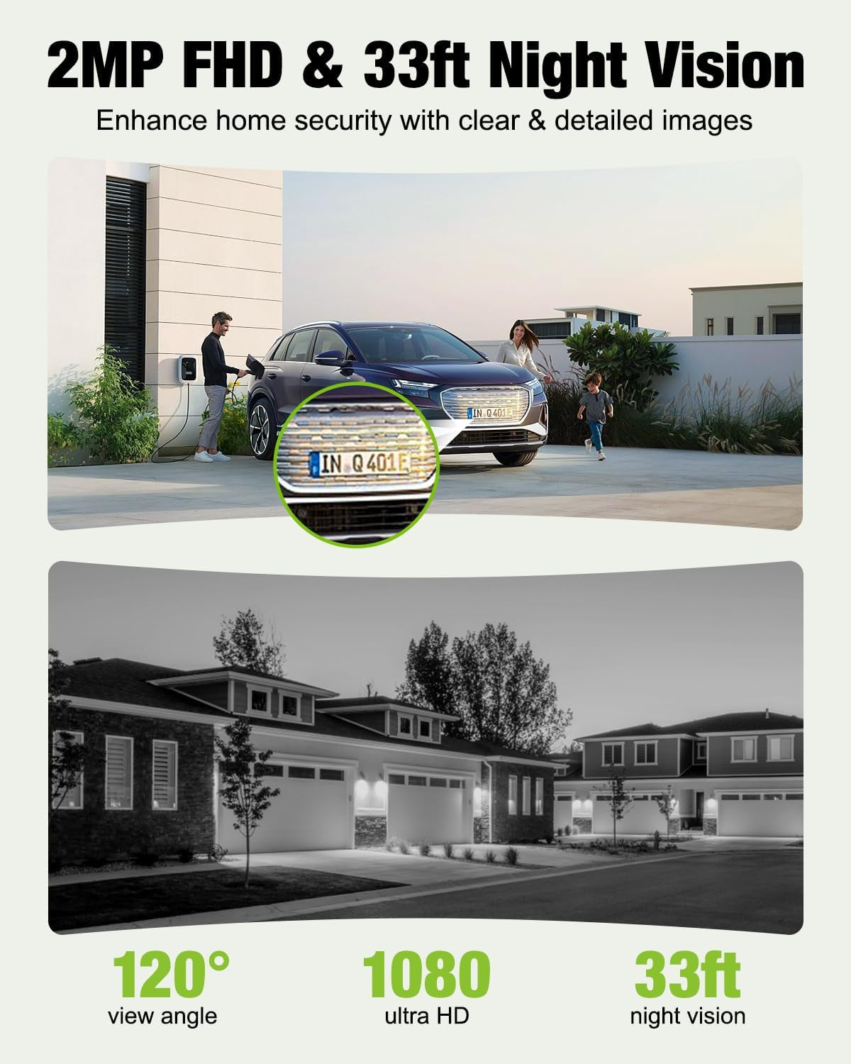 Advanced Wireless Video Doorbell with 1080P HD, 2-Way Talk, Night Vision & Smart Detection - No Subscription Needed!