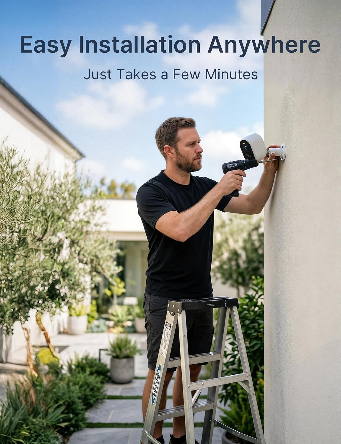 Advanced Solar Security Camera - Wireless 2K HD Outdoor Surveillance with Color Night Vision & AI Motion Detection