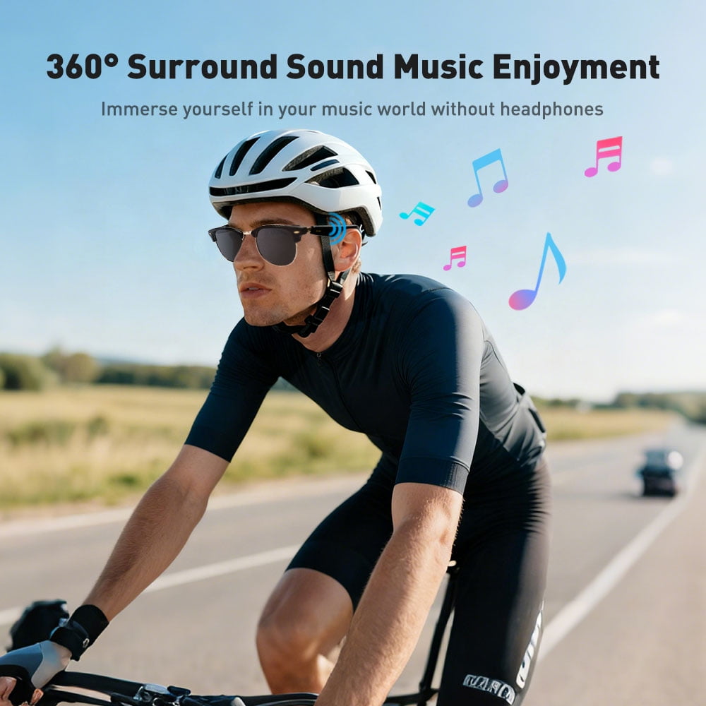 Revolutionary AI Smart Glasses: Bluetooth-Enabled, Polarized Sunglasses with 4-Hour Battery Life, Voice Assistant, and Touch Control for Ultimate Outdoor Experience